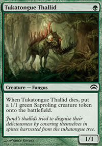 Tukatongue Thallid - Planechase 2012 decks
