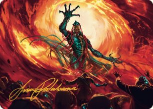 Gix, Yawgmoth Praetor - Art 2 - The Brothers' War - Art Series