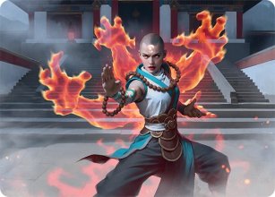 Flamehold Grappler - Art 1 - Tarkir: Dragonstorm - Art Series
