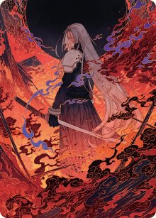 Nibelheim Aflame - Art 1 - Final Fantasy - Art Series