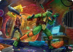 Michelangelo, Game Master - Art 1 - Teenage Mutant Ninja Turtle - Art Series