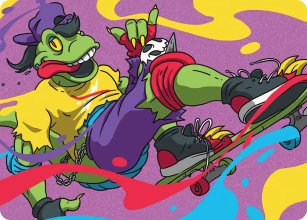 Mondo Gecko - Art 1 - Teenage Mutant Ninja Turtle - Art Series