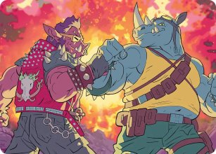 Bebop & Rocksteady - Art 1 - Teenage Mutant Ninja Turtle - Art Series