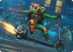 Michelangelo, On the Scene - Art 1 - Teenage Mutant Ninja Turtle - Art Series