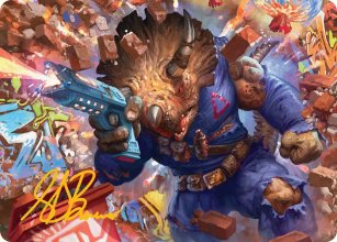 Zog, Triceraton Castaway - Art 2 - Teenage Mutant Ninja Turtle - Art Series