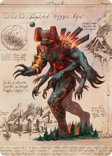 Magmablood Archaic - Art 1 - Secrets of Strixhaven - Art Series