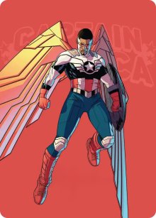 Captain America, Wings of Freedom - Art 3 - Marvel Super Heroes - Art Series