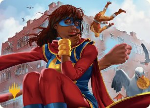 Ms. Marvel, Kamala Khan - Art 2 - Marvel Super Heroes - Art Series