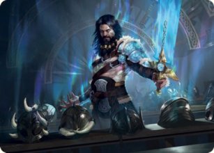 Halvar, God of Battle - Art 1 - Kaldheim - Art Series
