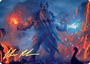 Aegar, the Freezing Flame - Art 2 - Kaldheim - Art Series