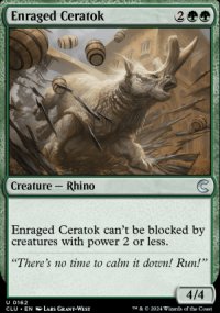 Enraged Ceratok - Ravnica: Clue Edition