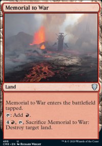 Memorial to War - Commander Legends
