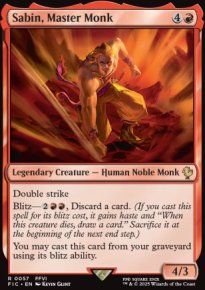 Sabin, Master Monk 1 - Final Fantasy Commander Decks