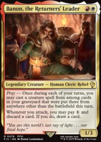 Banon, the Returners' Leader 1 - Final Fantasy Commander Decks