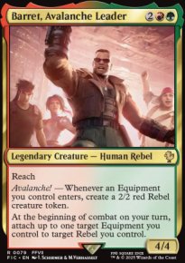 Barret, Avalanche Leader 1 - Final Fantasy Commander Decks