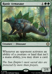 Runic Armasaur - Lost Caverns of Ixalan Commander Decks