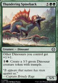 Thundering Spineback - Lost Caverns of Ixalan Commander Decks