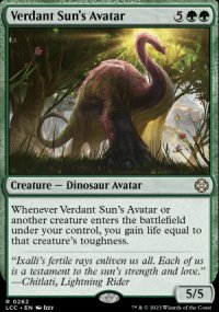 Verdant Sun's Avatar - Lost Caverns of Ixalan Commander Decks