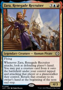 Zara, Renegade Recruiter - Lost Caverns of Ixalan Commander Decks