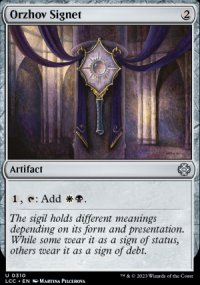 Orzhov Signet - Lost Caverns of Ixalan Commander Decks