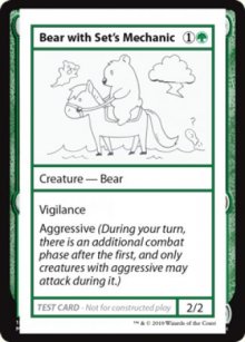 Bear with Set's Mechanic - Mystery Booster 2021