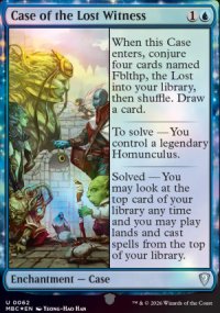 Case of the Lost Witness - Mystery Booster Commander Edition
