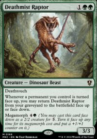 Deathmist Raptor - Murders at Karlov Manor Commander Decks