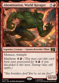 Abomination, World Ravager - Marvel Super Heroes Commander Decks