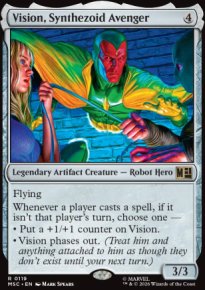 Vision, Synthezoid Avenger 1 - Marvel Super Heroes Commander Decks