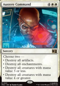 Austere Command - Marvel Super Heroes Commander Decks