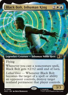 Black Bolt, Inhuman King - Marvel Super Heroes Commander Decks