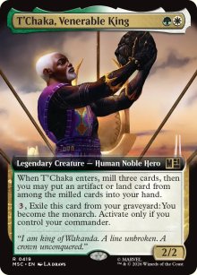 T'Chaka, Venerable King - Marvel Super Heroes Commander Decks
