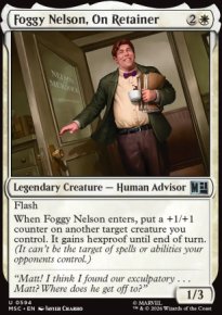 Foggy Nelson, On Retainer - Marvel Super Heroes Commander Decks