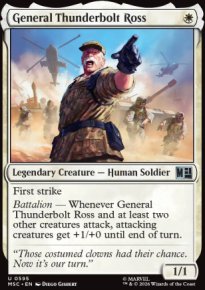 General Thunderbolt Ross - Marvel Super Heroes Commander Decks
