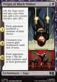 Origin of Black Widow - Marvel Super Heroes Commander Decks