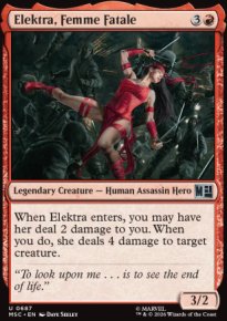 Elektra, Femme Fatale - Marvel Super Heroes Commander Decks