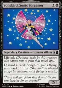 Songbird, Sonic Screamer - Marvel Super Heroes Commander Decks