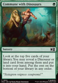 Commune with Dinosaurs - Marvel Super Heroes Commander Decks