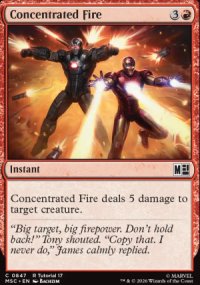 Concentrated Fire - Marvel Super Heroes Commander Decks