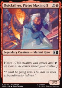 Quicksilver, Pietro Maximoff 2 - Marvel Super Heroes Commander Decks