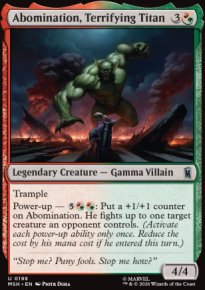 Abomination, Terrifying Titan 1 - Marvel Super Heroes