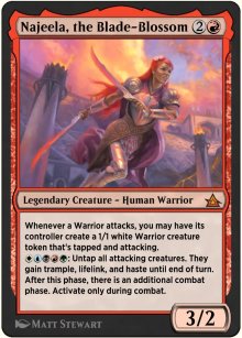 Najeela, the Blade-Blossom - Through the Omenpaths - Bonus sheet