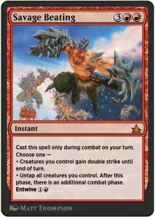 Savage Beating - Through the Omenpaths - Bonus sheet