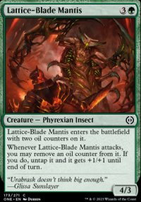 Lattice-Blade Mantis - Phyrexia: All Will Be One