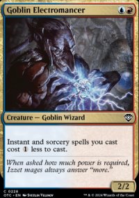 Goblin Electromancer - Outlaws of Thunder Junction Commander Decks