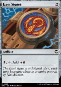Izzet Signet - Outlaws of Thunder Junction Commander Decks