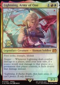 Lightning, Army of One - Prerelease Promos