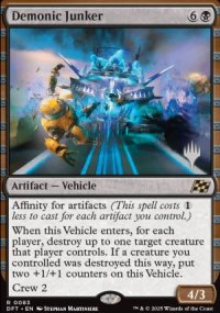 Demonic Junker - Planeswalker symbol stamped promos