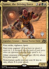 Samut, the Driving Force - Planeswalker symbol stamped promos