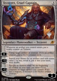 Tezzeret, Cruel Captain - Planeswalker symbol stamped promos